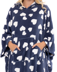 Luxury Fleece Oversized Lounger Poncho / Blanket