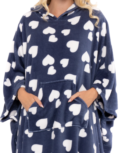 Luxury Fleece Oversized Lounger Poncho / Blanket