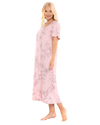 Long Plus Size Luxury Soft Touch Jersey Floral Nightshirt