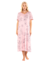 Long Plus Size Luxury Soft Touch Jersey Floral Nightshirt