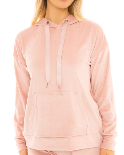 Luxury Soft Velour Hooded Lounge Pyjamas
