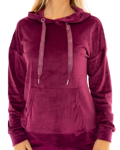 Luxury Soft Velour Hooded Lounge Pyjamas