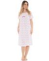 Butterfly Print 100% Cotton Jersey Short Sleeve Nightdress