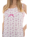 Butterfly Print 100% Cotton Jersey Sleeveless Nightdress