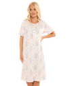 Moonlight Floral 100% Cotton Short Sleeve Nightdress